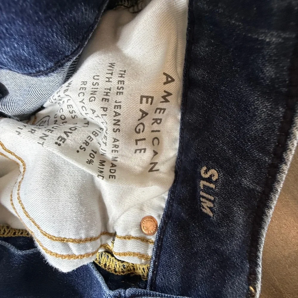 American Eagle Outfitters Slim Fit Distressed Medium Wash Jeans‎ Mens Size 26x28
